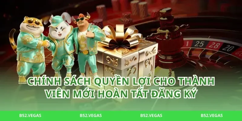Chính sách quyền lợi cho thành viên mới hoàn tất đăng ký