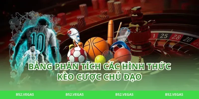 Bảng phân tích các hình thức kèo cược chủ đạo